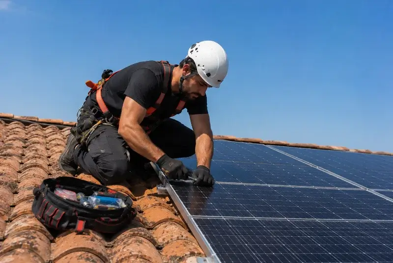 Maintenance et monitoring de panneaux solaires à Lauroux